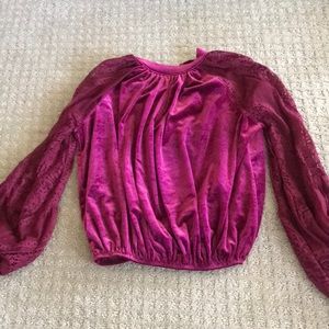 Velvet blouse